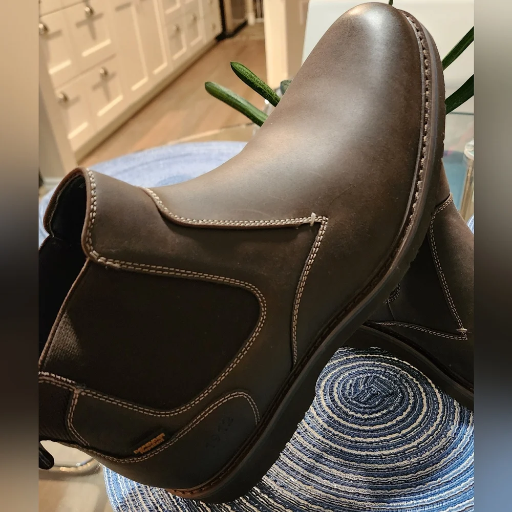 Nunn Bush Dakoda Chelsea Men's Brown Leather Chelsea Boots